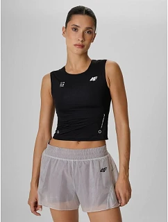 Dámsky rýchloschnúci tréningový crop top 4F 4FRAW26TFSLF1271-20S