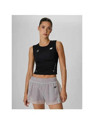 Dámsky rýchloschnúci tréningový crop top 4F 4FRAW26TFSLF1271-20S Dámsky rýchloschnúci tréningový crop top 4F 4FRAW26TFSLF1271-20S