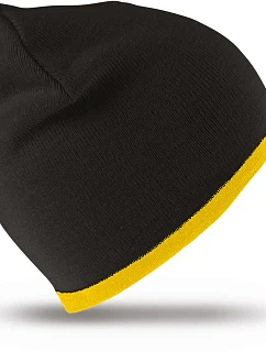 Result Headwear RC 046X Obojstranná pletená čiapka 28.046X čierna/žltá
