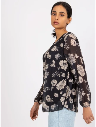 Blúzka DHJ BZ 8643 1.37P čierna a béžová Blúzka DHJ BZ 8643 1.37P čierna a béžová