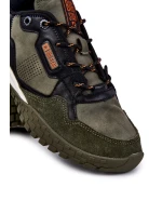 Męskie Klasyczne Buty Sportowe Memory Foam Big Star KK174272 Zielone