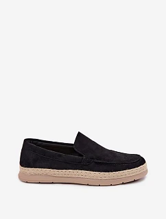 Espadrilky Espadrilky pánske čierne Rexton