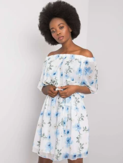 Šaty LK SK 508208.65P biela a modrá