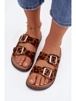 Dámské pantofle s pásky Panterka Oliena