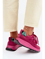 Dámske kožené semišové tenisky Fuchsia Bemela Dámske kožené semišové tenisky Fuchsia Bemela