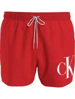 Pánske plavky SHORT DRAWSTRING KM0KM00967 XM9 červená - Calvin Klein Pánske plavky SHORT DRAWSTRING KM0KM00967 XM9 červená - Calvin Klein