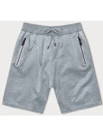 Svetlosivé pánske športové kraťasy (8K298-2)