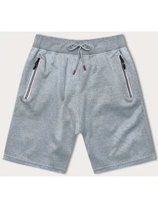 Svetlosivé pánske športové kraťasy (8K298-2)