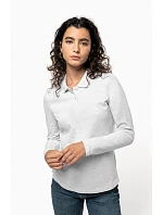 Kariban K 244 Dámske polo s dlhým rukávom z piké 20.K244 čokoládová Kariban K 244 Dámske polo s dlhým rukávom z piké 20.K244 čokoládová