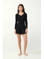 Vamp - Elegantné čierne šortky 21804 - Vamp Vamp - Elegantné čierne šortky 21804 - Vamp