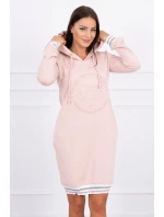 Brooklyn šaty tmavo púdrovo ružové