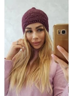 Fleecová čiapka Edyta K298 tmavo fialová