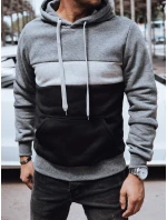 Pánska tmavosivá mikina FashionStreet BX5826