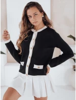 Dámsky čierny sveter na zips CHICLINE FashionStreet MY2558