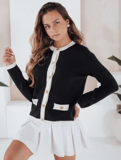 Dámsky čierny sveter na zips CHICLINE FashionStreet MY2558