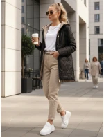 Dámska prešívaná prechodná bunda čierna FashionStreet TY5562