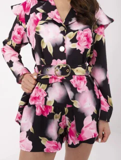 DHJ KO 20615 2.60 čierno-ružový overal