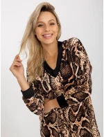 Dámske šaty TU 8189 4.09 čierna a béžová - FPrice