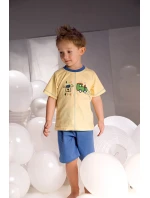 Chlapčenské pyžamo Samuel 2973 žltá a modrá - Piccolo Meva Chlapčenské pyžamo Samuel 2973 žltá a modrá - Piccolo Meva