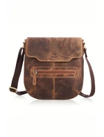 Taška z prírodnej kože T-61-HBR 191537 Galanter