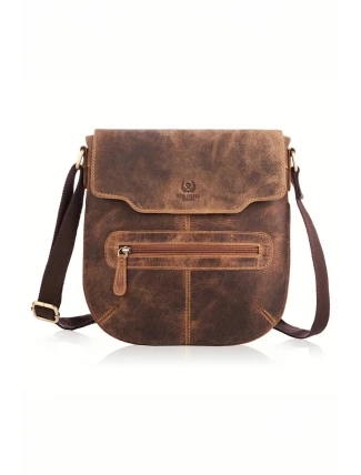 Taška z prírodnej kože T-61-HBR 191537 Galanter