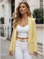 Dámska elegantná bunda žltá FashionStreet PY0142 Dámska elegantná bunda žltá FashionStreet PY0142