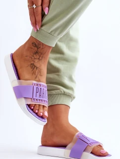 Damskie Sportowe Klapki Fioletowe Sunrise