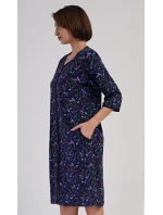 Dámske domáce šaty Hummingbird blue - Vienetta Dámske domáce šaty Hummingbird blue - Vienetta