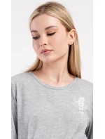 Dámske dlhé pyžamo s perím