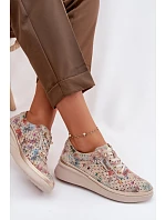 Dámske semišové šnurovacie topánky Vinceza Semi 79603 Beige Dámske semišové šnurovacie topánky Vinceza Semi 79603 Beige