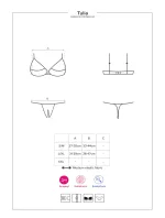 Pikantné set Tulia cupless set - Obsessive