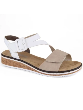 Pohodlné kombinované sandále Rieker W RKR678 Pohodlné kombinované sandále Rieker W RKR678