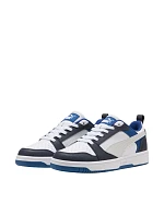 Puma Rebound V6 Lo Mid biela a modrá 393833 28 Puma Rebound V6 Lo Mid biela a modrá 393833 28