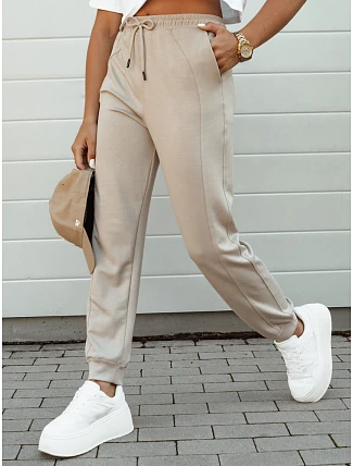 Dámske tepláky SMILL beige FashionStreet UY2112 Dámske tepláky SMILL beige FashionStreet UY2112