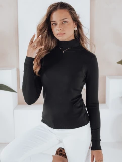 Dámsky sveter s rolákom VANORIA black FashionStreet MY2488