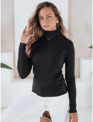 Dámsky sveter s rolákom VANORIA black FashionStreet MY2488