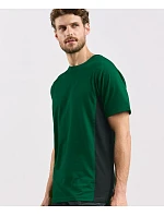 Promodoro 3590 Unisex pracovné tričko s kontrastnými prvkami – EXCD 40.3590 nové svetlosivé/antracitové