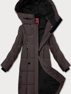 Dámska prešívaná zimná bunda LHD hnedá (LHD-24572)