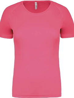 Kariban ProAct PA 439 Dámske športové tričko 20.P439 fluorescenčná ružová