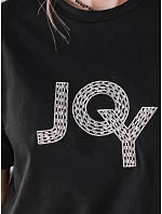 Dámske bavlnené tričko JOY black FashionStreet RY2526 Dámske bavlnené tričko JOY black FashionStreet RY2526