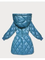 Dámska zimná bunda Plus Size Minority Blue (M2-6518-30)