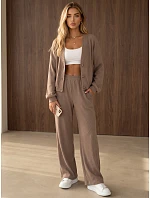 Dámska súprava z kordového úpletu – kardigán a nohavice Fango FashionStreet AY1242 Dámska súprava z kordového úpletu – kardigán a nohavice Fango FashionStreet AY1242
