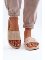 Damskie Klapki Big Star NN274A645 Beżowe