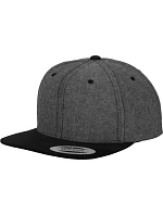 Flexfit 6089SU/6089CH 6-panelová snapbacková čiapka „Suede“ 55.689S čierna/čierna Flexfit 6089SU/6089CH 6-panelová snapbacková čiapka „Suede“ 55.689S čierna/čierna