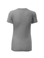 Klasické nové tričko dámske tmavosivé zvýraznenia