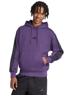 Pánska mikina adidas Essentials 3-Stripes Fleece Sweatshirt purple JX0740 pánska