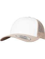 Flexfit 6606CF 6-panelová čiapka typu Trucker 55.06CF khaki/biela/khaki Flexfit 6606CF 6-panelová čiapka typu Trucker 55.06CF khaki/biela/khaki