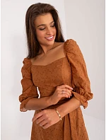 Šaty LK SK 509372.45 svetlohnedé Šaty LK SK 509372.45 svetlohnedé