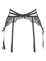 Podväzkový pás Plus Size V-8692 čierna - Axami