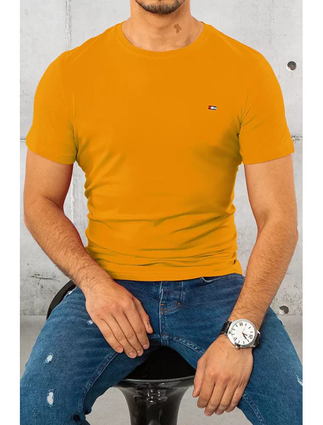 Pánske horčicové tričko Dstreet RX4809